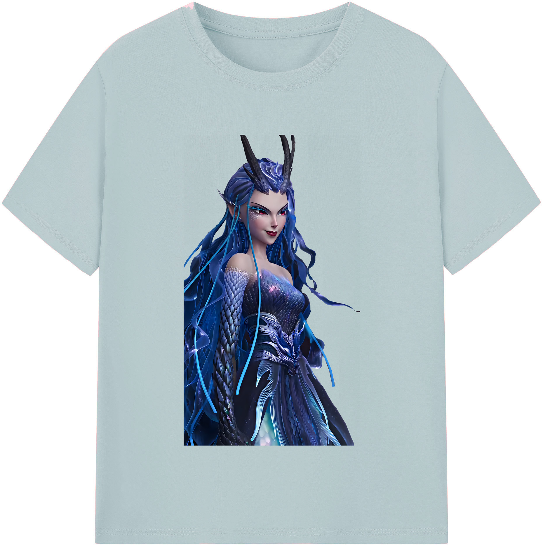 （画像用） Ne Zha 2 ナタ 魔童の大暴れ 綿100％半袖Tシャツ（フロントプリント）